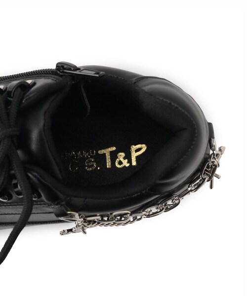 cs T&P(シーエスティーアンドピー)の「十字架チェーン付き厚底スニーカー(スニーカー・レディース・ホワイト/ブラック・S/M/L/LL)」の20枚目の写真