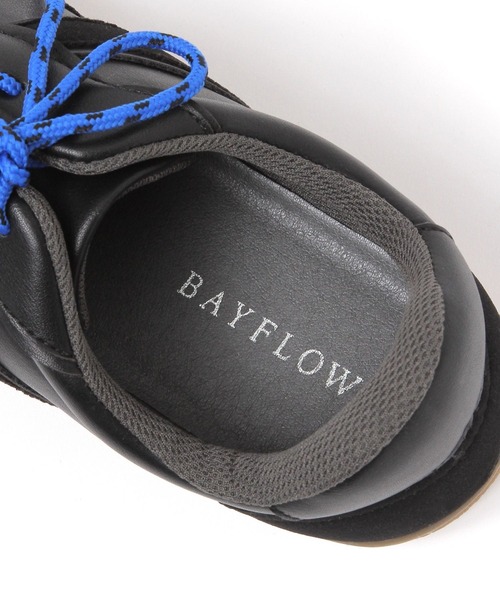 BAYFLOW（ベイフロー）の「[抗菌防臭＆撥水加工付き]替え紐付きスニーカー（スニーカー・レディース・オフホワイト/ブラック・LARGE/MEDIUM）」の16枚目の写真