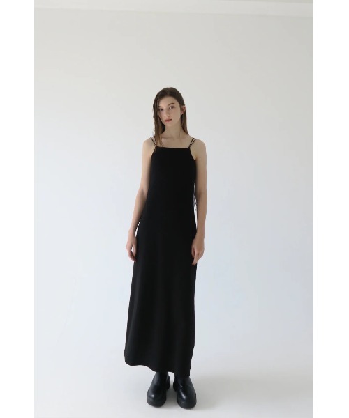 soft rib thin cami dress