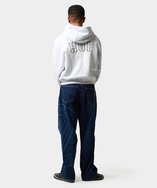 HUF（ハフ）の「ARCH WIDE FULL ZIP HOODIE（パーカー・メンズ・ブラック/アッシュグレー/グリーン系その他・XL/XXL/L/M/S）」の20枚目の写真