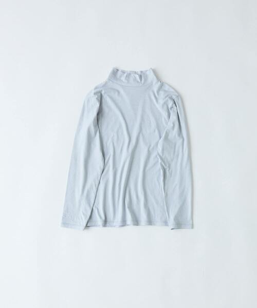 conges payes ADIEU TRISTESSE(コンジェ ペイエ アデュートリステス)の「ハイネックベア天竺(Tシャツ/カットソー・レディース・ブラック/オフホワイト/ストライプ/ライトグレー/ピンク・FREE)」の4枚目の写真