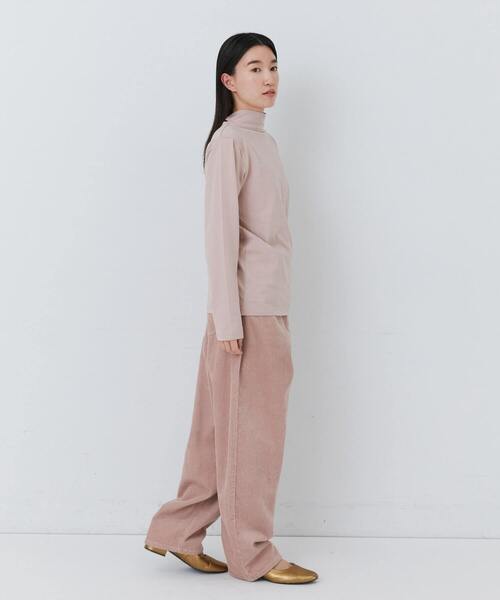 conges payes ADIEU TRISTESSE(コンジェ ペイエ アデュートリステス)の「ハイネックベア天竺(Tシャツ/カットソー・レディース・ブラック/オフホワイト/ストライプ/ライトグレー/ピンク・FREE)」の19枚目の写真