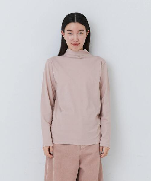 conges payes ADIEU TRISTESSE(コンジェ ペイエ アデュートリステス)の「ハイネックベア天竺(Tシャツ/カットソー・レディース・ブラック/オフホワイト/ストライプ/ライトグレー/ピンク・FREE)」の21枚目の写真