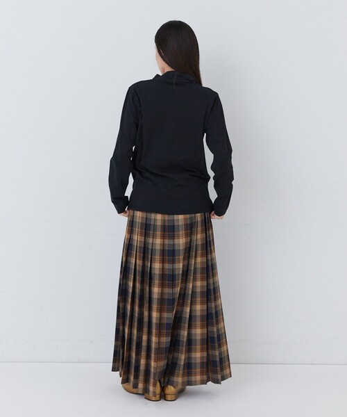 conges payes ADIEU TRISTESSE(コンジェ ペイエ アデュートリステス)の「ハイネックベア天竺(Tシャツ/カットソー・レディース・ブラック/オフホワイト/ストライプ/ライトグレー/ピンク・FREE)」の11枚目の写真