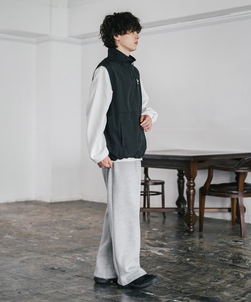 セール】UMBRO 別注コラボ裏起毛ワンポイントロゴ刺繍イージーワイド