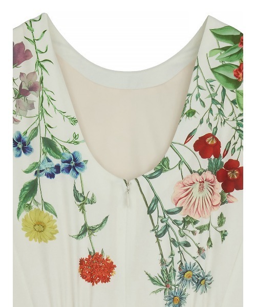 Ameri（アメリ）の「ESMERALDA IN FULL BLOOM DRESS（ワンピース・レディース・ブルー/オフホワイト/ブラック・SMALL/MEDIUM）」の11枚目の写真