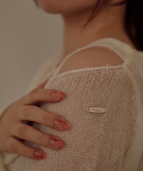 mideal（マイディール）の「2way sleeve sheer knit cardigan / 2wayスリーブシアーニットカーディガン（カーディガン/ボレロ・レディース・ボルドー/アイボリー・FREE）」の21枚目の写真