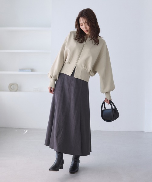 ROPE' PICNIC（ロペピクニック）の「W-ZIPドルマンカットカーディガン（カーディガン/ボレロ・レディース・ベージュ系その他/ブラウン/ブラック・M/S）」の15枚目の写真