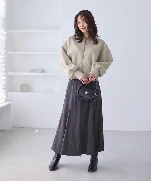 ROPE' PICNIC（ロペピクニック）の「W-ZIPドルマンカットカーディガン（カーディガン/ボレロ・レディース・ベージュ系その他/ブラウン/ブラック・M/S）」の16枚目の写真