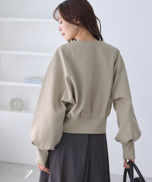 ROPE' PICNIC（ロペピクニック）の「W-ZIPドルマンカットカーディガン（カーディガン/ボレロ・レディース・ベージュ系その他/ブラウン/ブラック・M/S）」の20枚目の写真