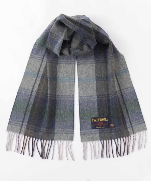 TWEED MILL(ツイードミル)の「ツイードミル マフラー ニューピュアラムウール(マフラー・レディース・クリーム/レンガ/ブラック系/ネイビー系/ブルー系/イエロー系/レッド系/レッド系1/レッド系2/オレンジ系/グレー/ライトブルー/ブラック/ライトグレー/ベージュ系/モスグリーン系/ベージュ系1/セージグリーン/ブラウン系/オリーブ系/オリーブ系1・FREE)」の15枚目の写真