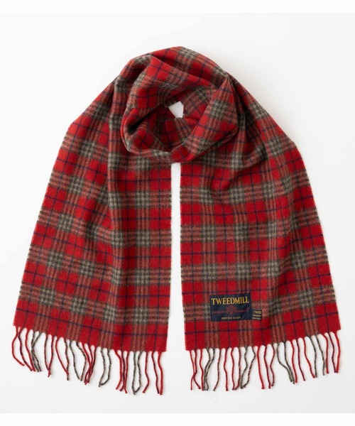 TWEED MILL(ツイードミル)の「ツイードミル マフラー ニューピュアラムウール(マフラー・レディース・クリーム/レンガ/ブラック系/ネイビー系/ブルー系/イエロー系/レッド系/レッド系1/レッド系2/オレンジ系/グレー/ライトブルー/ブラック/ライトグレー/ベージュ系/モスグリーン系/ベージュ系1/セージグリーン/ブラウン系/オリーブ系/オリーブ系1・FREE)」の19枚目の写真