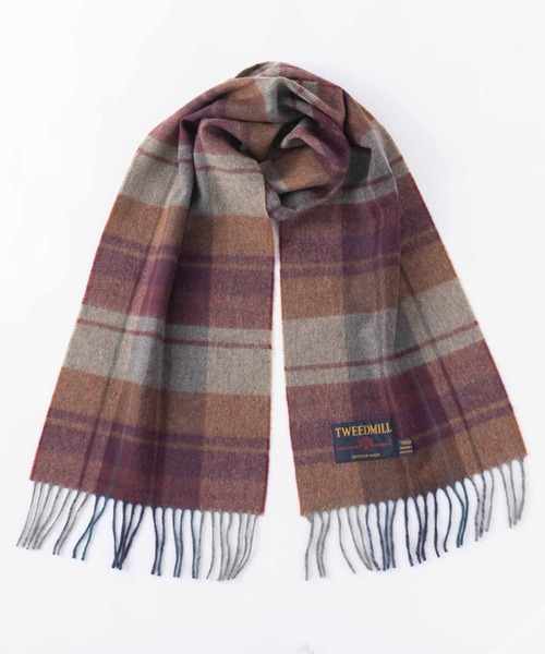 TWEED MILL(ツイードミル)の「ツイードミル マフラー ニューピュアラムウール(マフラー・レディース・クリーム/レンガ/ブラック系/ネイビー系/ブルー系/イエロー系/レッド系/レッド系1/レッド系2/オレンジ系/グレー/ライトブルー/ブラック/ライトグレー/ベージュ系/モスグリーン系/ベージュ系1/セージグリーン/ブラウン系/オリーブ系/オリーブ系1・FREE)」の17枚目の写真