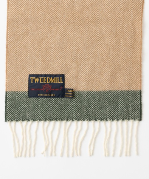 TWEED MILL(ツイードミル)の「ツイードミル マフラー ニューピュアラムウール(マフラー・レディース・クリーム/レンガ/ブラック系/ネイビー系/ブルー系/イエロー系/レッド系/レッド系1/レッド系2/オレンジ系/グレー/ライトブルー/ブラック/ライトグレー/ベージュ系/モスグリーン系/ベージュ系1/セージグリーン/ブラウン系/オリーブ系/オリーブ系1・FREE)」の22枚目の写真