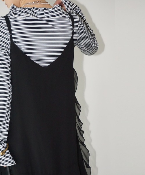 chuclla(チュクラ)の「フリルシアーワンピース chw25a070(ワンピース・レディース・ブラック・S/M)」の19枚目の写真