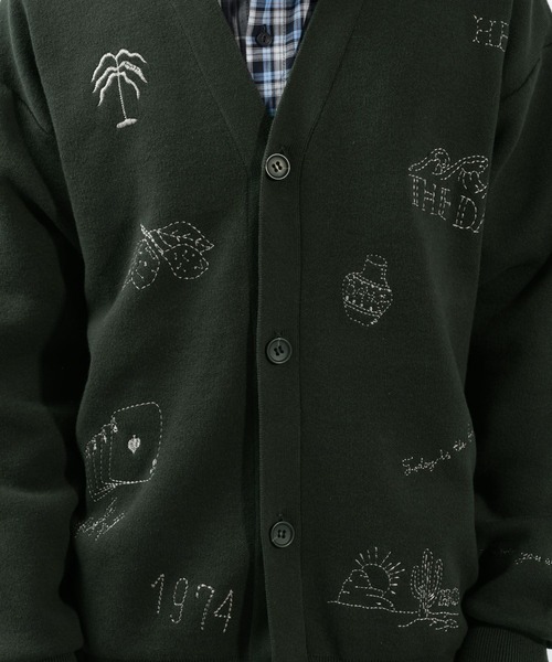 BAYFLOW（ベイフロー）の「ラクガキニットカーディガン（カーディガン/ボレロ・メンズ・マスタード/チャコールグレー/ブルー・FREE）」の10枚目の写真