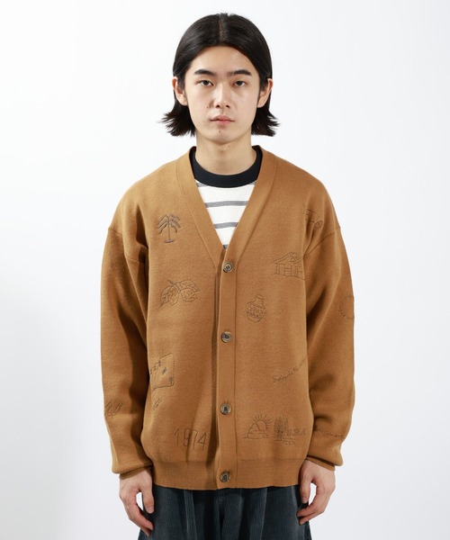 BAYFLOW（ベイフロー）の「ラクガキニットカーディガン（カーディガン/ボレロ・メンズ・マスタード/チャコールグレー/ブルー・FREE）」の11枚目の写真