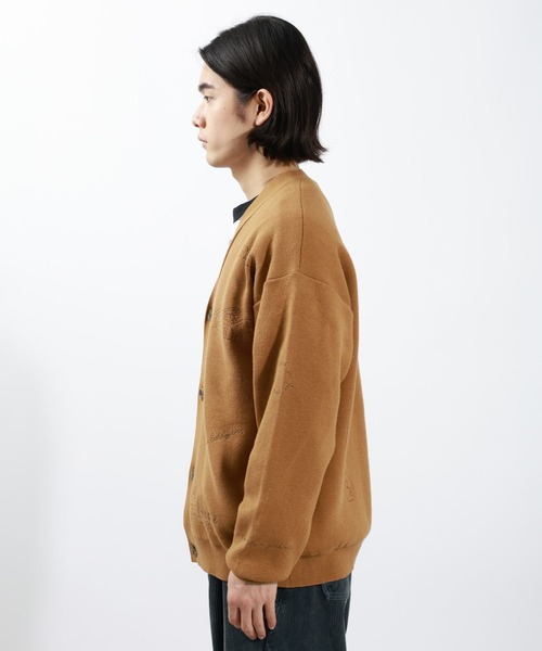 BAYFLOW（ベイフロー）の「ラクガキニットカーディガン（カーディガン/ボレロ・メンズ・マスタード/チャコールグレー/ブルー・FREE）」の15枚目の写真