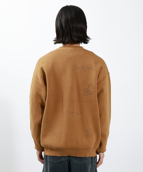 BAYFLOW（ベイフロー）の「ラクガキニットカーディガン（カーディガン/ボレロ・メンズ・マスタード/チャコールグレー/ブルー・FREE）」の7枚目の写真