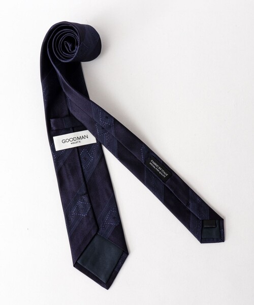 NOLLEY’S（ノーリーズ）の「Classico Seta バブリングストライプネクタイ 25AWコレクション（ネクタイ・メンズ・ブルー系その他6・FREE）」の4枚目の写真