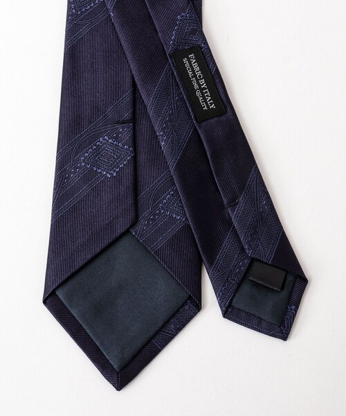 NOLLEY’S（ノーリーズ）の「Classico Seta バブリングストライプネクタイ 25AWコレクション（ネクタイ・メンズ・ブルー系その他6・FREE）」の8枚目の写真