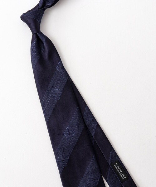 NOLLEY’S（ノーリーズ）の「Classico Seta バブリングストライプネクタイ 25AWコレクション（ネクタイ・メンズ・ブルー系その他6・FREE）」の10枚目の写真