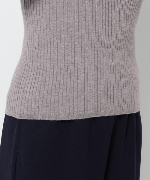 mysty woman（ミスティウーマン）の「【WEB限定】ハイゲージ配色ニット　602806（ニット/セーター・レディース・ライトグレー/ブラック/ネイビー/ブラウン/オフホワイト/カーキ/ホワイト系その他・FREE）」の21枚目の写真