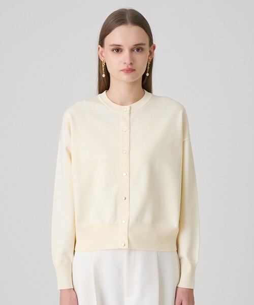 ANAYI（アナイ）の「ドット釦ブルゾン カーディガン（カーディガン/ボレロ・レディース・ブラウン/ブラック/アイボリー・38/36）」の5枚目の写真