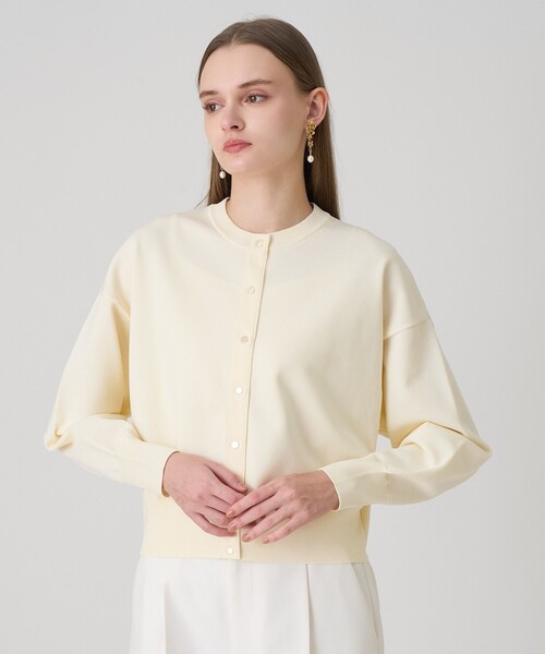 ANAYI（アナイ）の「ドット釦ブルゾン カーディガン（カーディガン/ボレロ・レディース・ブラウン/ブラック/アイボリー・38/36）」の8枚目の写真