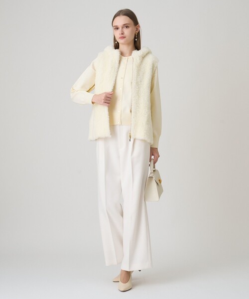 ANAYI（アナイ）の「ドット釦ブルゾン カーディガン（カーディガン/ボレロ・レディース・ブラウン/ブラック/アイボリー・38/36）」の11枚目の写真