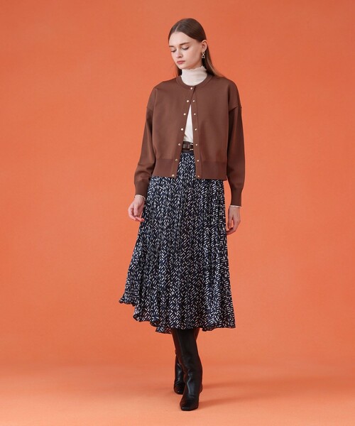 ANAYI（アナイ）の「ドット釦ブルゾン カーディガン（カーディガン/ボレロ・レディース・ブラウン/ブラック/アイボリー・38/36）」の13枚目の写真