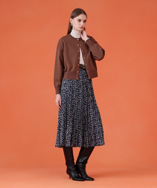 ANAYI（アナイ）の「ドット釦ブルゾン カーディガン（カーディガン/ボレロ・レディース・ブラウン/ブラック/アイボリー・38/36）」の14枚目の写真