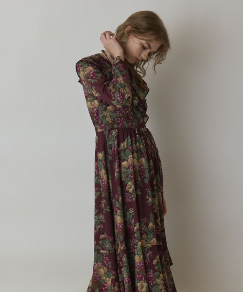 セール】ボタニカルベリープリントワンピース（ワンピース）｜GRACE