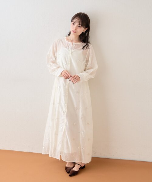 ＊新品未使用タグ付き Mサイズビジューワンピース ビジューワンピース（ワンピース）｜mystic（ミスティック）の