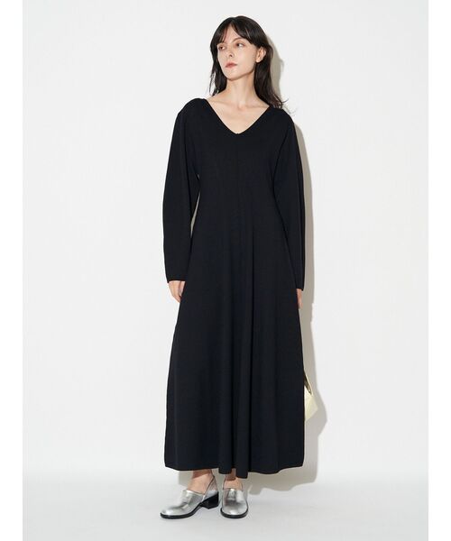 セール】フィット＆フレアニットワンピース（ワンピース）｜ELENDEEK