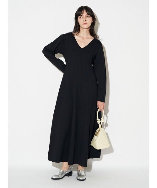 セール】フィット＆フレアニットワンピース（ワンピース）｜ELENDEEK