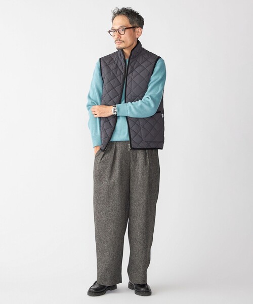 SHIPS（シップス）の「SHIPS:〈手洗い可能〉NETPLUS(R) キルティング スタンド ベスト（ベスト・メンズ・ブラック/チャコールグレー・SMALL/MEDIUM/LARGE/X-LARGE）」の3枚目の写真