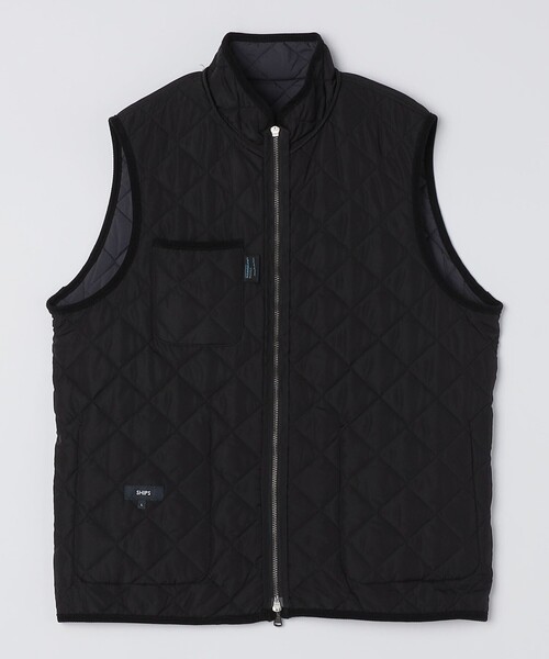 SHIPS（シップス）の「SHIPS:〈手洗い可能〉NETPLUS(R) キルティング スタンド ベスト（ベスト・メンズ・ブラック/チャコールグレー・SMALL/MEDIUM/LARGE/X-LARGE）」の16枚目の写真