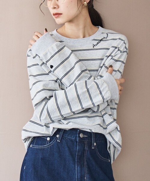 セール】ハートモチーフアソートロンT（Tシャツ/カットソー）｜coen