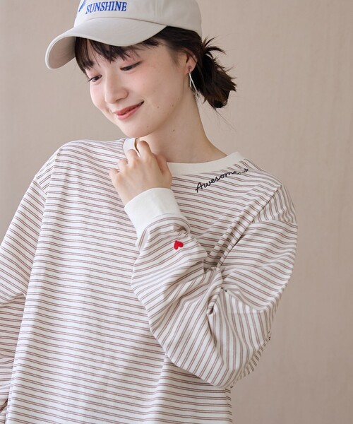 再入荷・新色追加】ハートモチーフアソートロンT（WEB限定カラーあり