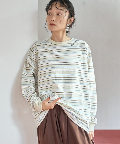 coen(コーエン)の「【再入荷/新色追加】ハートモチーフアソートロンT(WEB限定カラーあり)(Tシャツ/カットソー・レディース・その他1/ダークグレー/その他2/オフホワイト/その他3/その他4/レッド/その他5/その他6/その他7・M/L)」の10枚目の写真