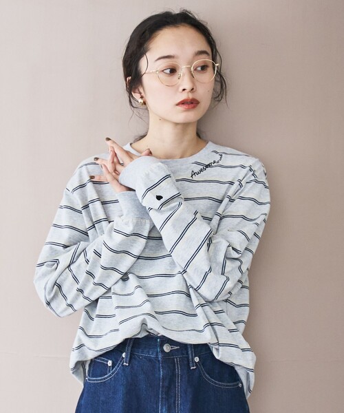 セール】ハートモチーフアソートロンT（Tシャツ/カットソー）｜coen