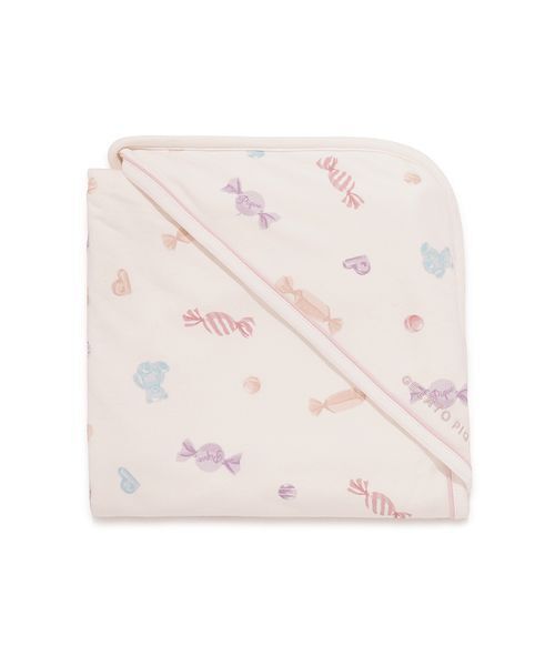 gelato pique(ジェラートピケ)の「【BABY】キャンディ柄ブランケット(その他ベビー用品・キッズ・グレー/ピンク・F)」の3枚目の写真