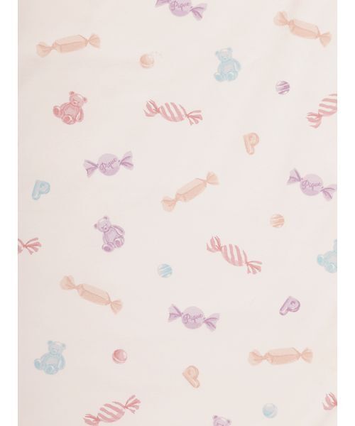 gelato pique(ジェラートピケ)の「【BABY】キャンディ柄ブランケット(その他ベビー用品・キッズ・グレー/ピンク・F)」の9枚目の写真