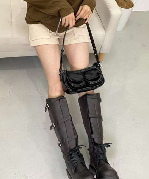 mebole（メボレ）の「コーデュロイショートパンツ（その他パンツ・レディース・ブラック/アイボリー・FREE）」の14枚目の写真