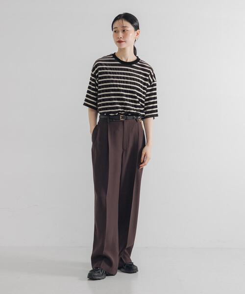 セール】ベロアボーダーカットソー（Tシャツ/カットソー）｜URBAN