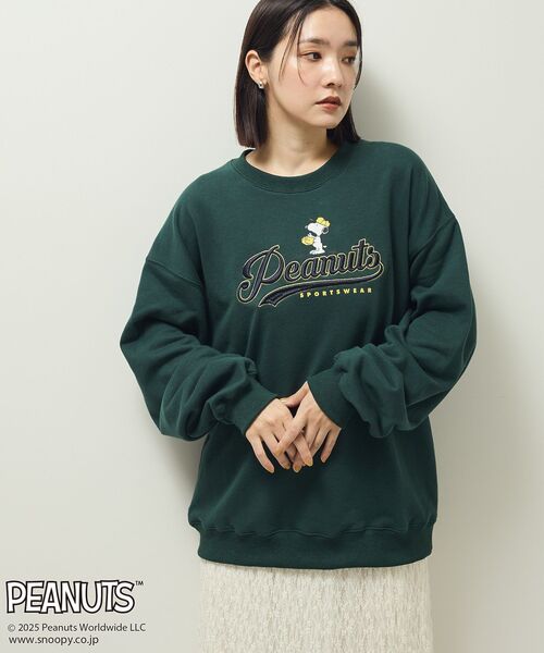 セール】□PEANUTS ベースボールスウェット（スウェット）｜PEANUTS