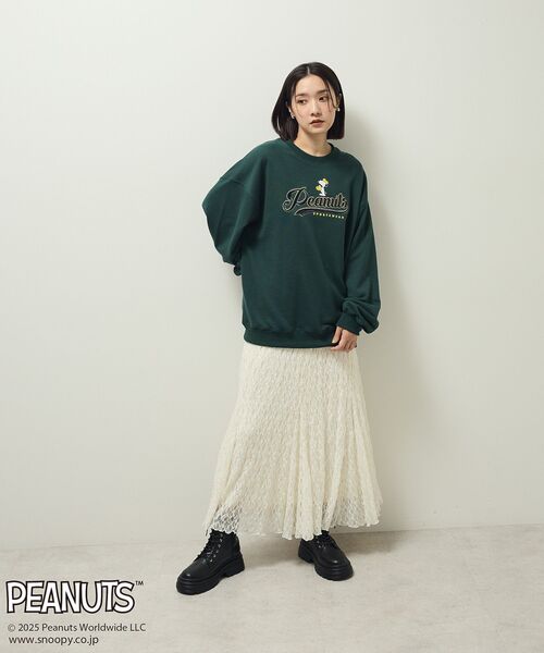 PEANUTS(ピーナッツ)の「■PEANUTS ベースボールスウェット(スウェット・レディース・グリーン・FREE)」の8枚目の写真