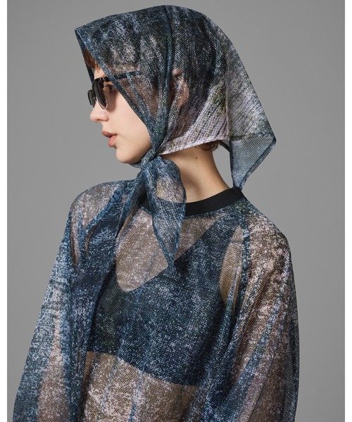 NON TOKYO（ノントーキョー）の「NON TOKYO/ノントーキョー/プリントメッシュプルオーバー＆スカーフ（Tシャツ/カットソー・レディース・その他/その他1・F）」の5枚目の写真