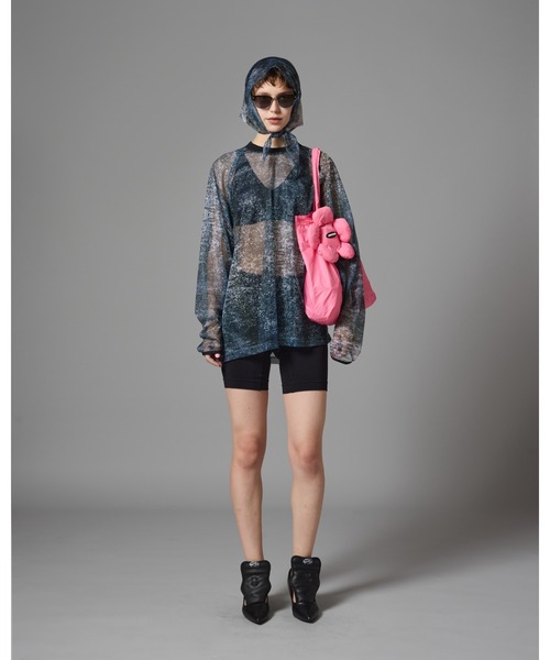 NON TOKYO（ノントーキョー）の「NON TOKYO/ノントーキョー/プリントメッシュプルオーバー＆スカーフ（Tシャツ/カットソー・レディース・その他/その他1・F）」の3枚目の写真